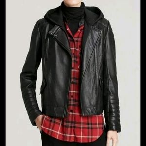 Vince moto leather jacket